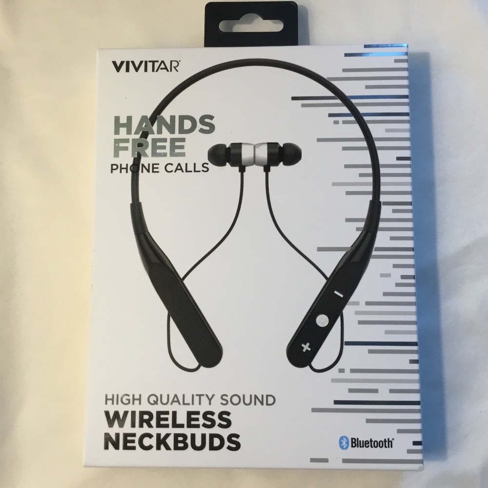 Vivitar Wireless Neckbuds Bluetooth, Sealed Box, NWT